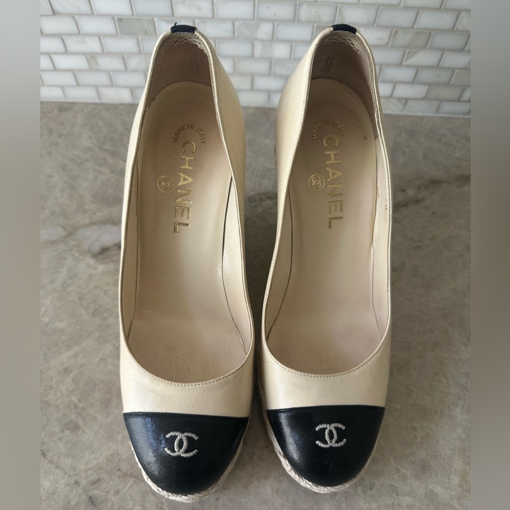 Chanel Cream Espadrilles for Women
